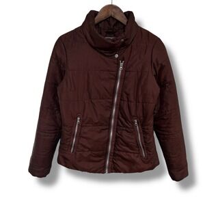 REI Co-op Women's Lightweight Asymmetrical Zip Up Puffer‎ Jacket XS 18.5 x 24